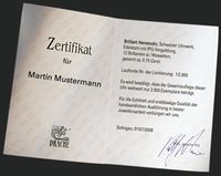 Zertifikat Zertifikat